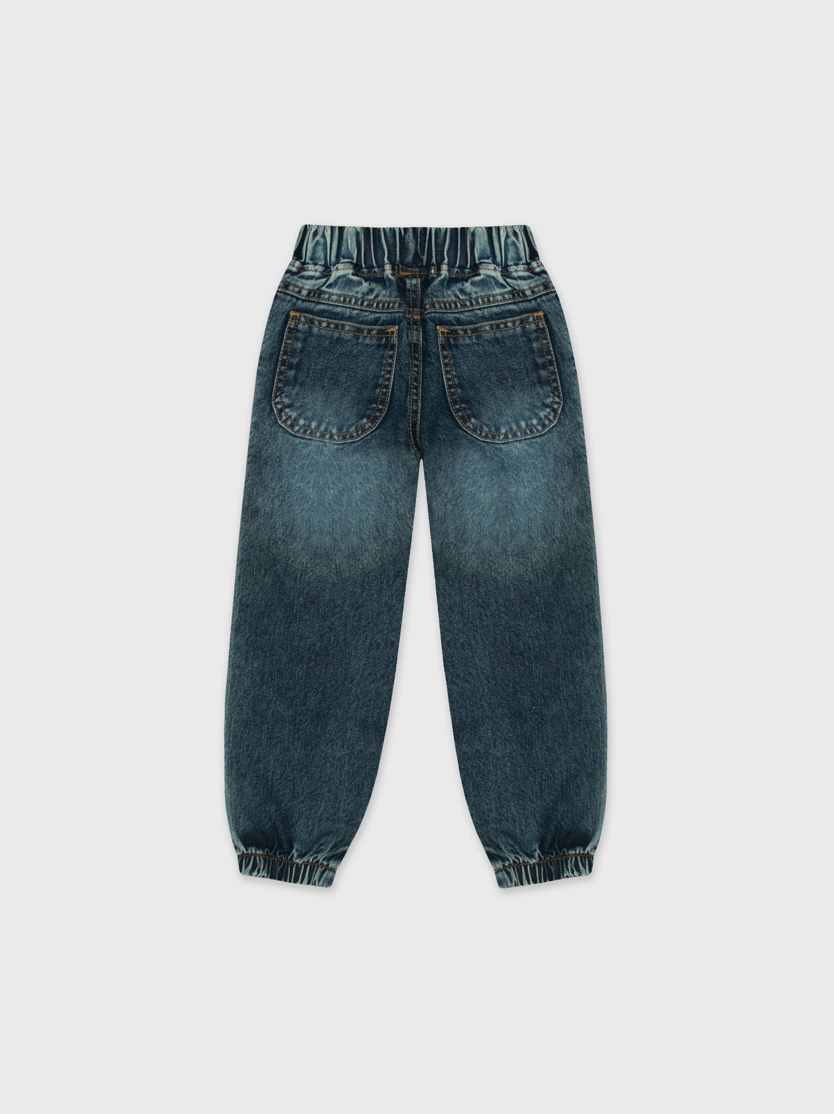 Casual Printed Denim Pants