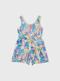 Sleeveless Cute Floral Printed Romper