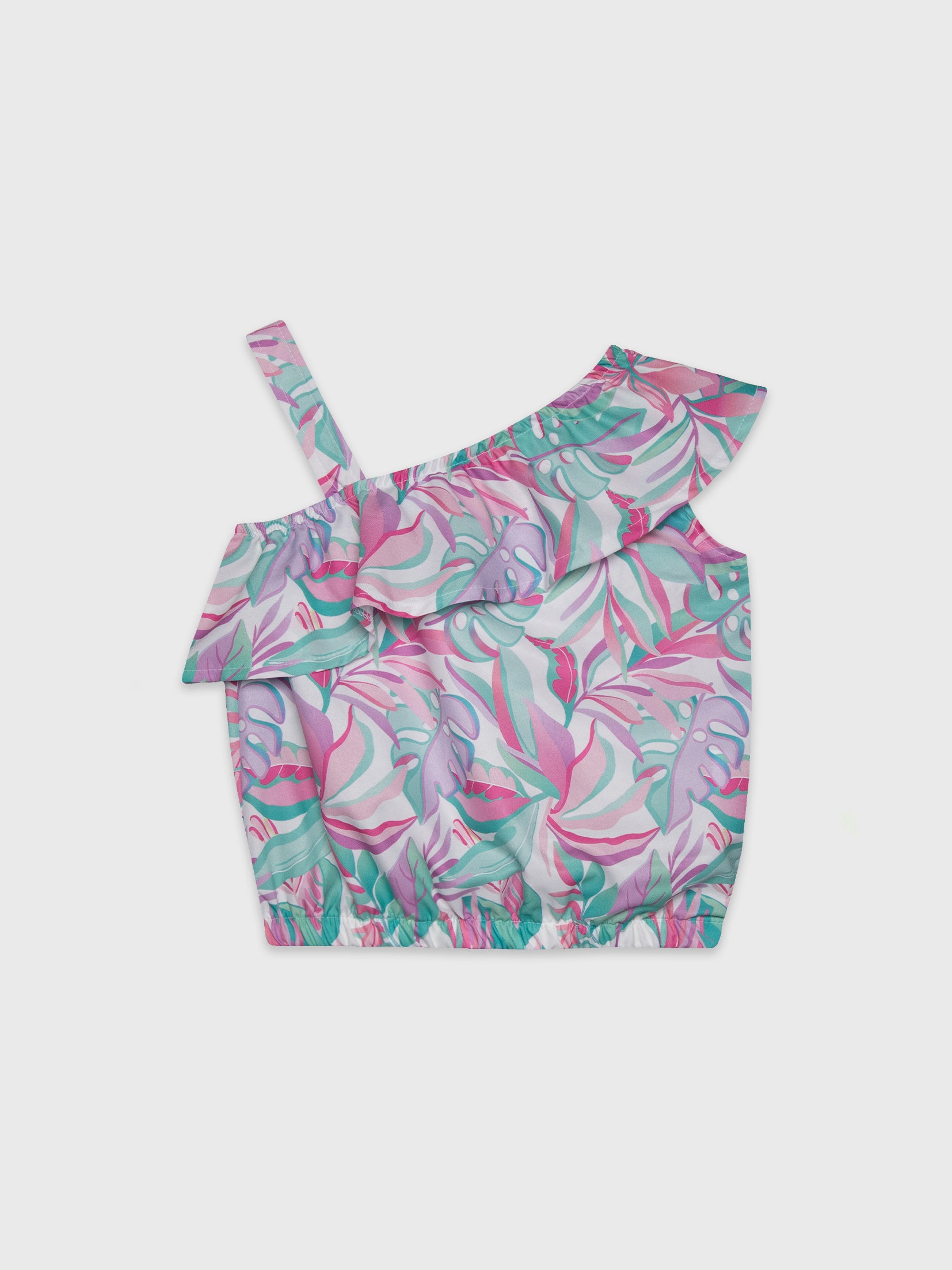 Sleeveless Cute Floral Printed Blouse