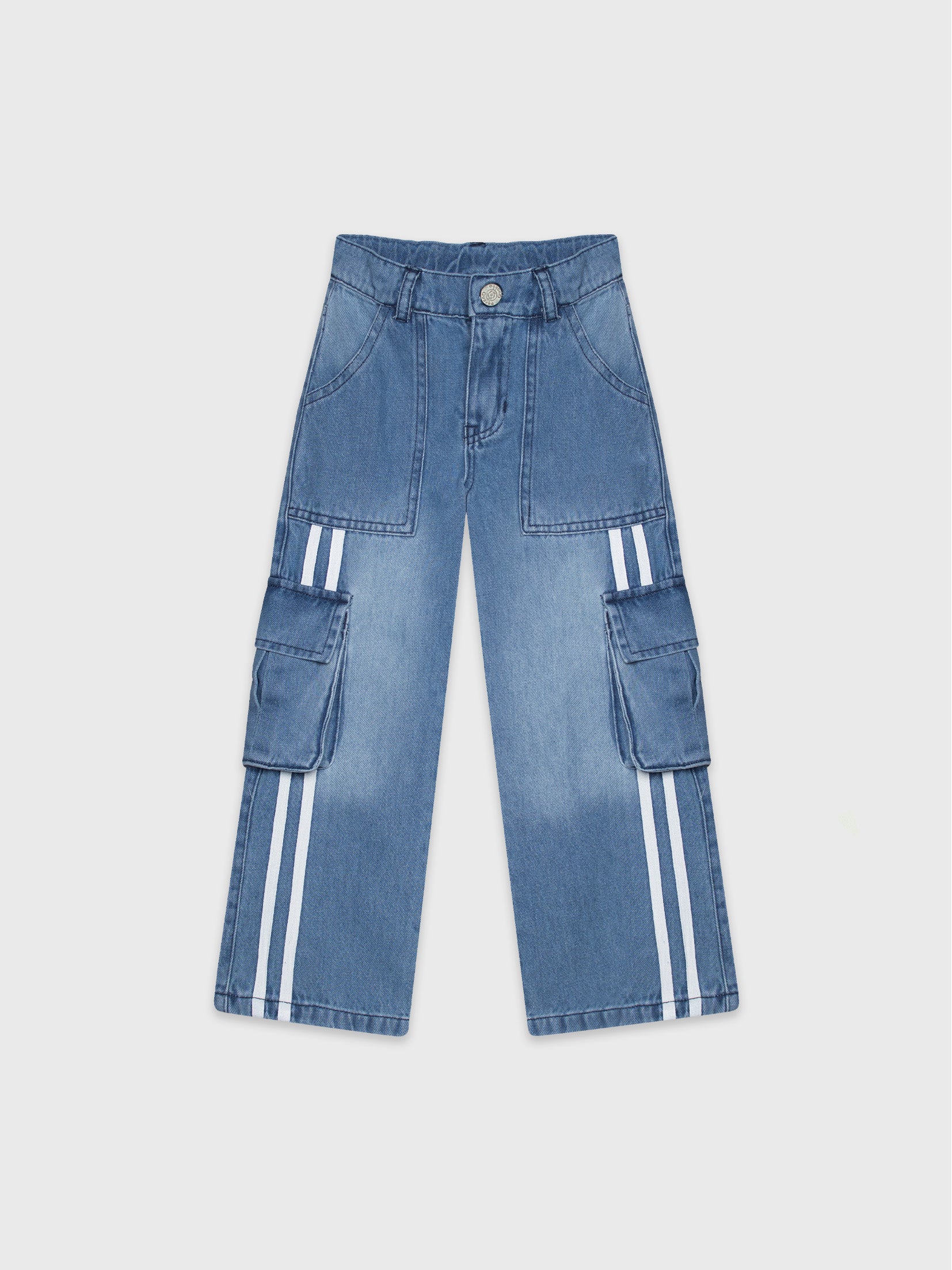 Denim Cargo Pants