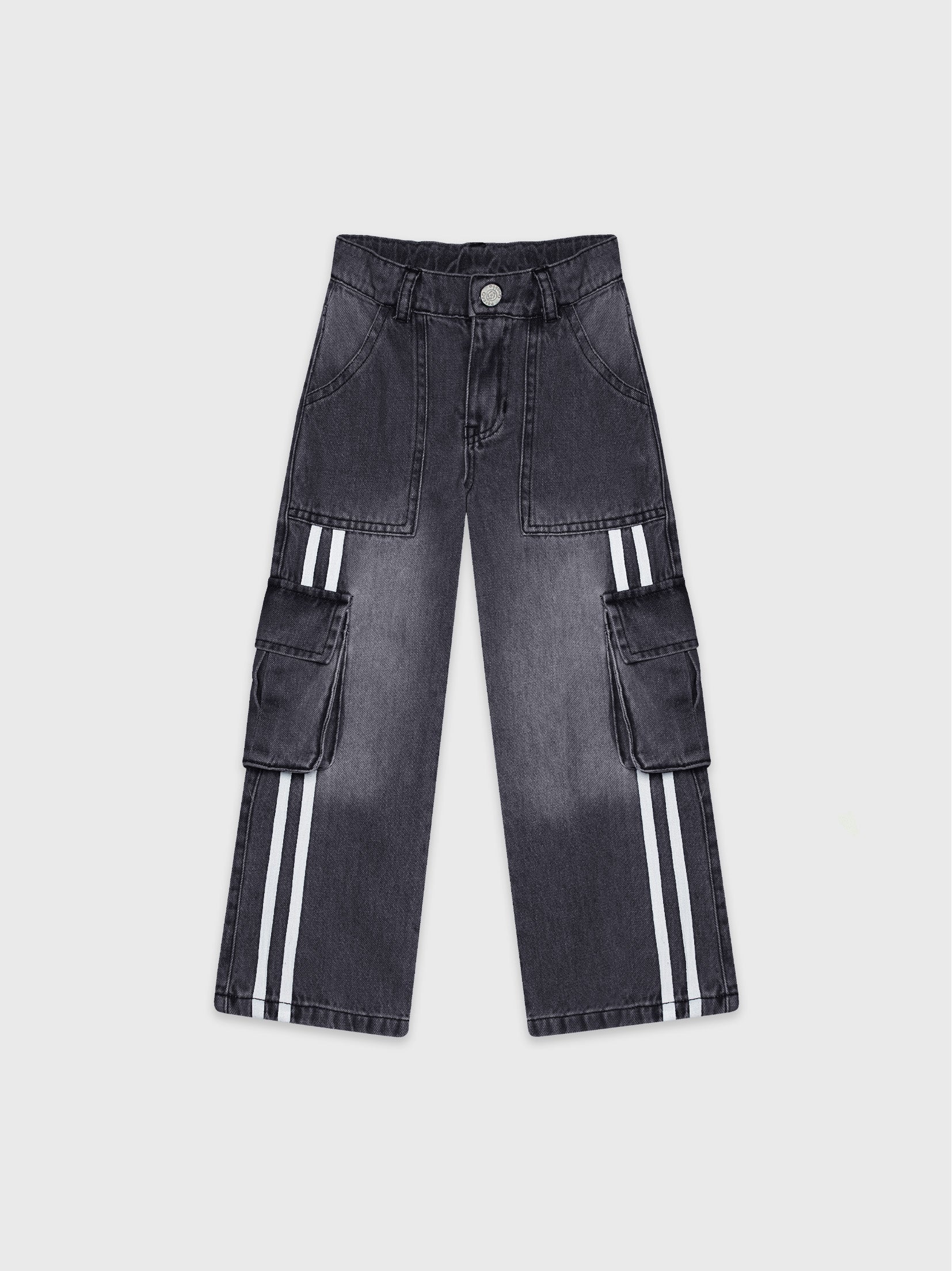 Denim Cargo Pants