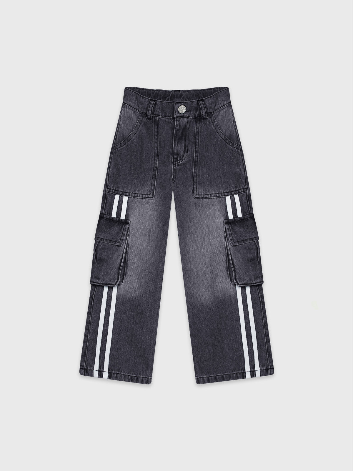 Denim Cargo Pants