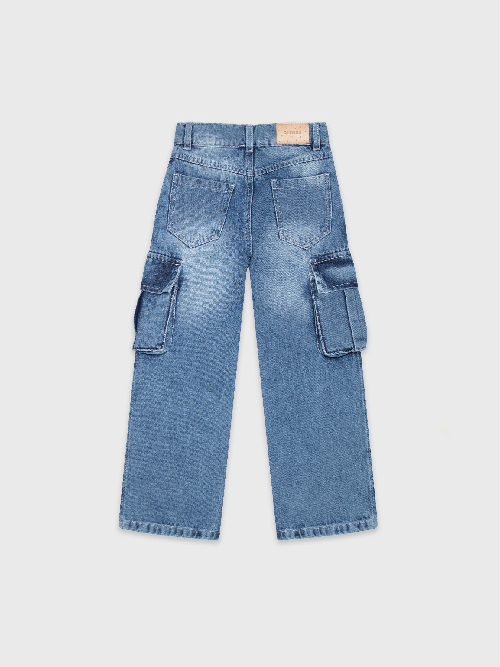 Denim Cargo Pants