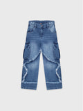 Denim Cargo Pants