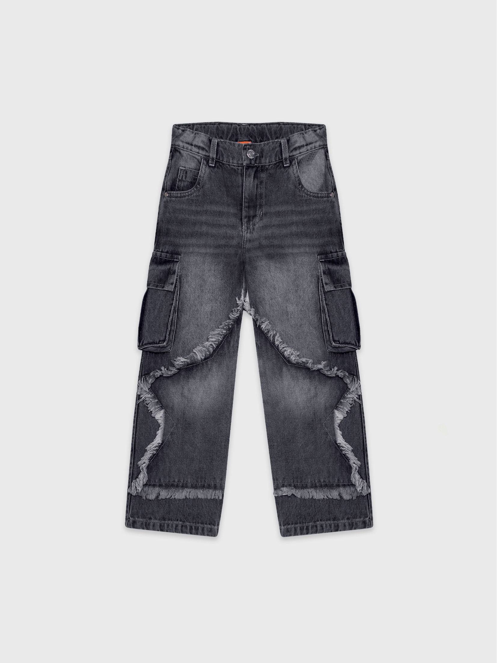 Denim Cargo Pants