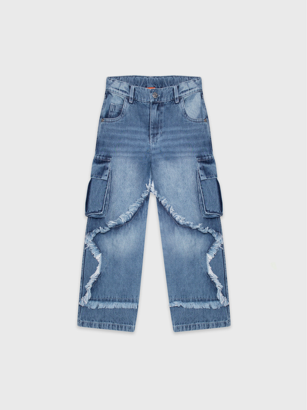 Denim Cargo Pants