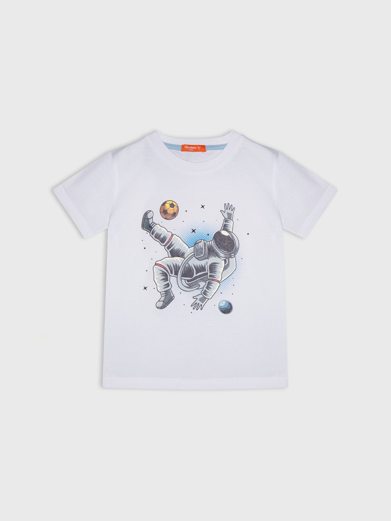 Short Sleeve Printed "Astronaut Player" T-Shirt