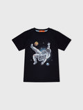 Short Sleeve Printed "Astronaut Player" T-Shirt