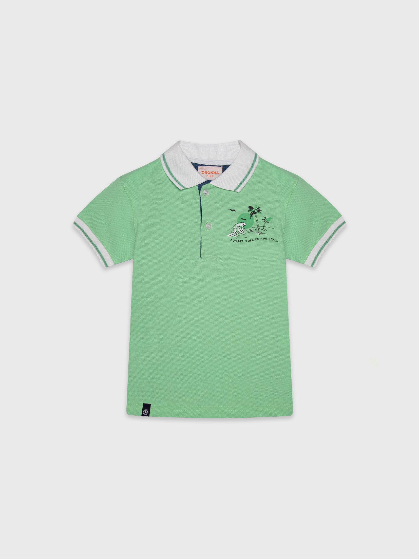 Short Sleeve Printed  Polo Shirt