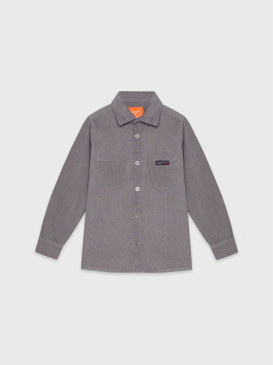 Long Sleeved Velvet Shirt