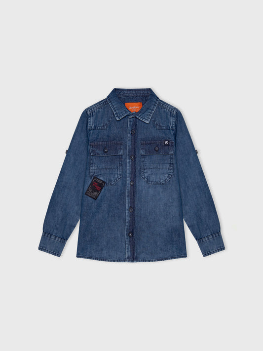 Long Sleeved Denim Shirt