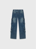 Denim Cargo Pants