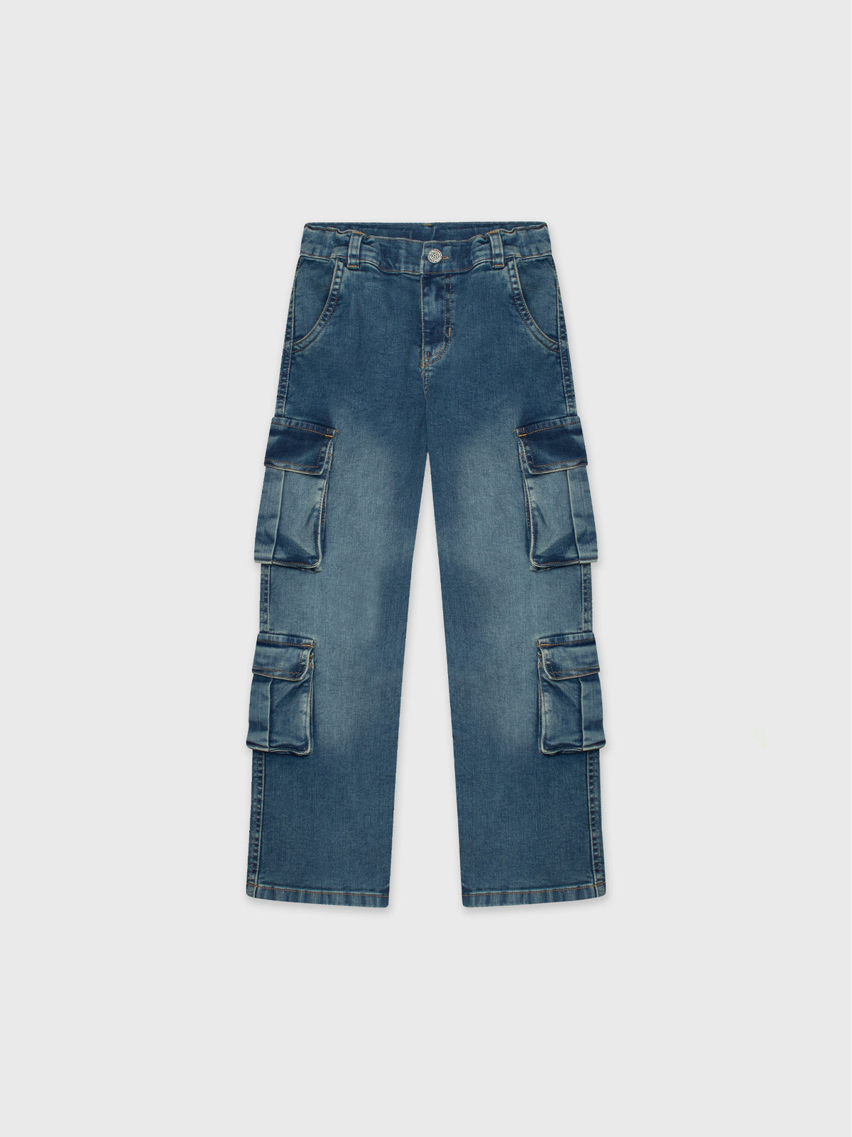 Denim Cargo Pants