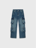 Denim Cargo Pants