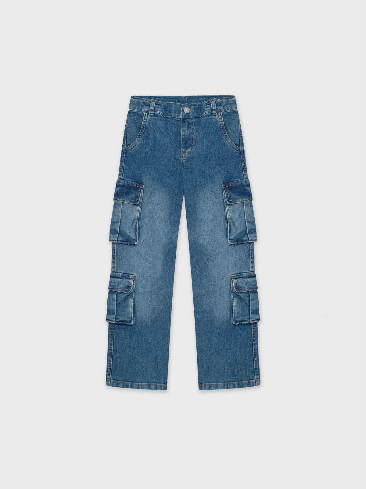 Denim Cargo Pants