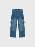 Denim Cargo Pants