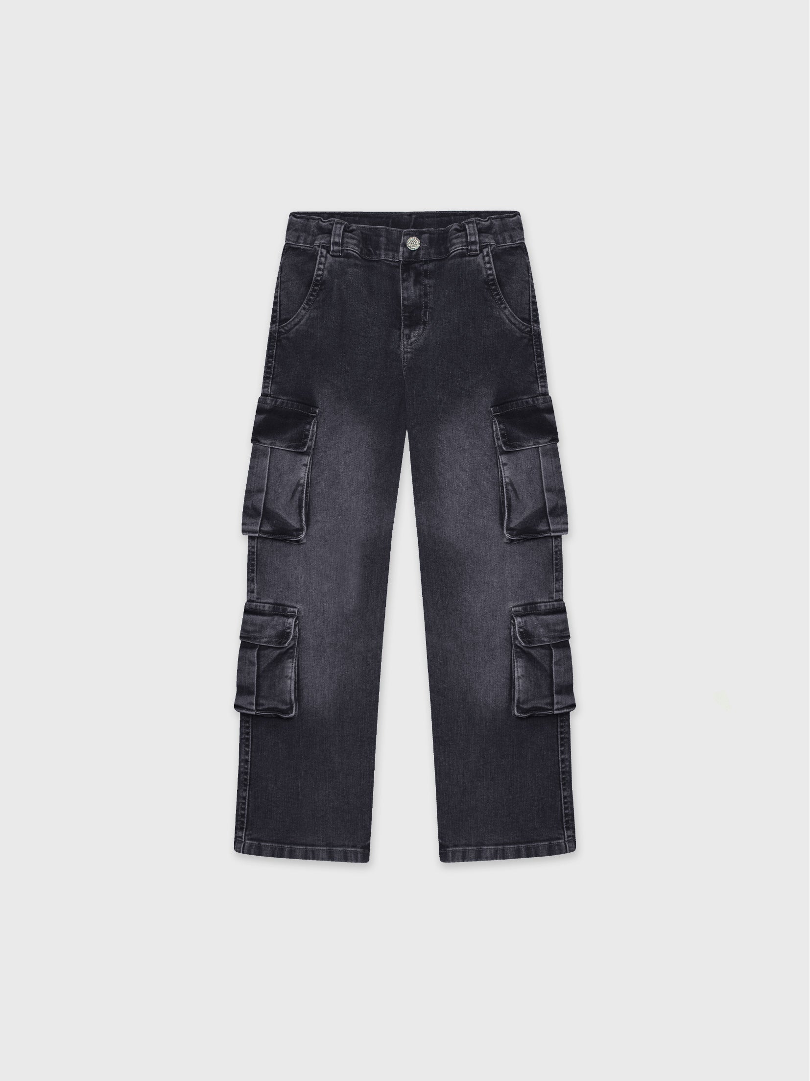 Denim Cargo Pants