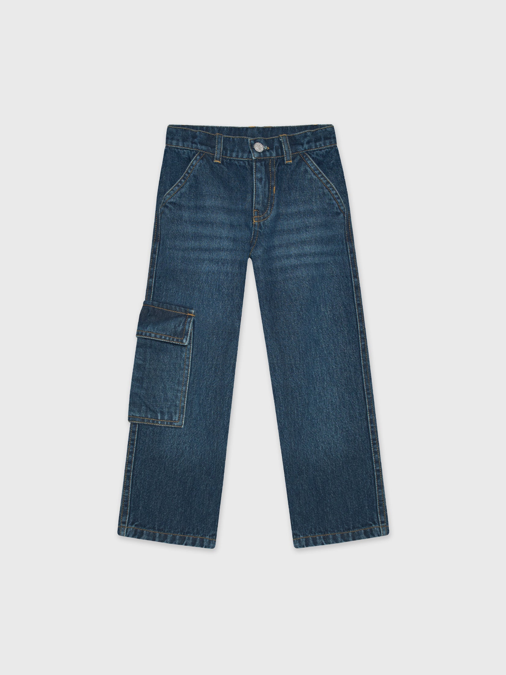 Denim Cargo Pants