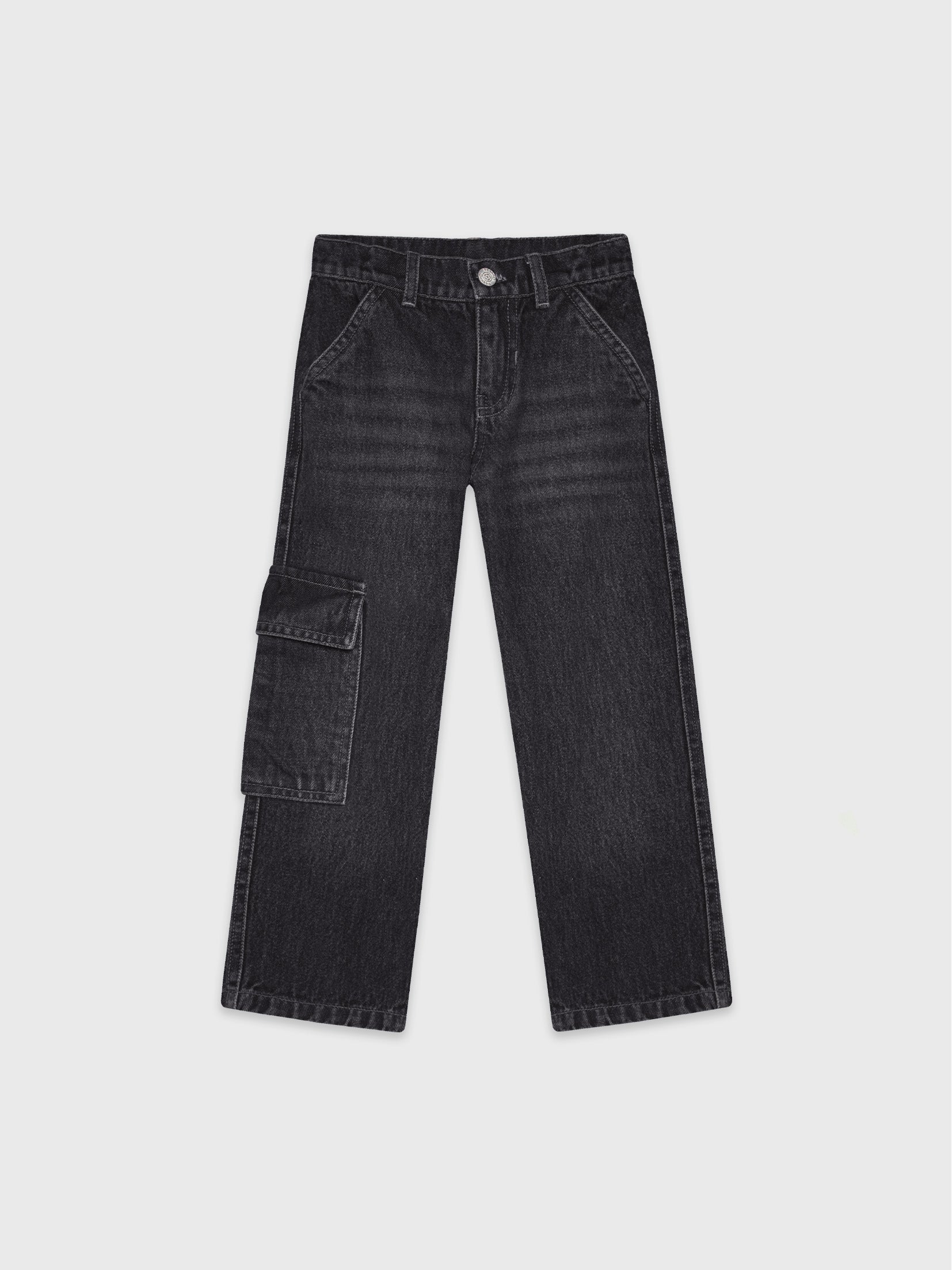 Denim Cargo Pants