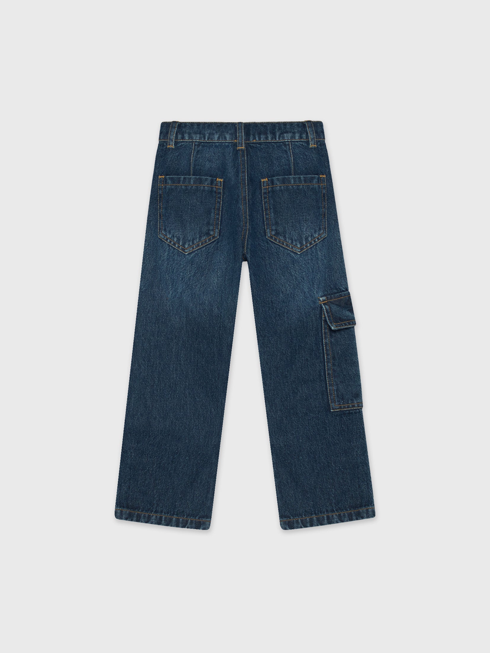 Denim Cargo Pants