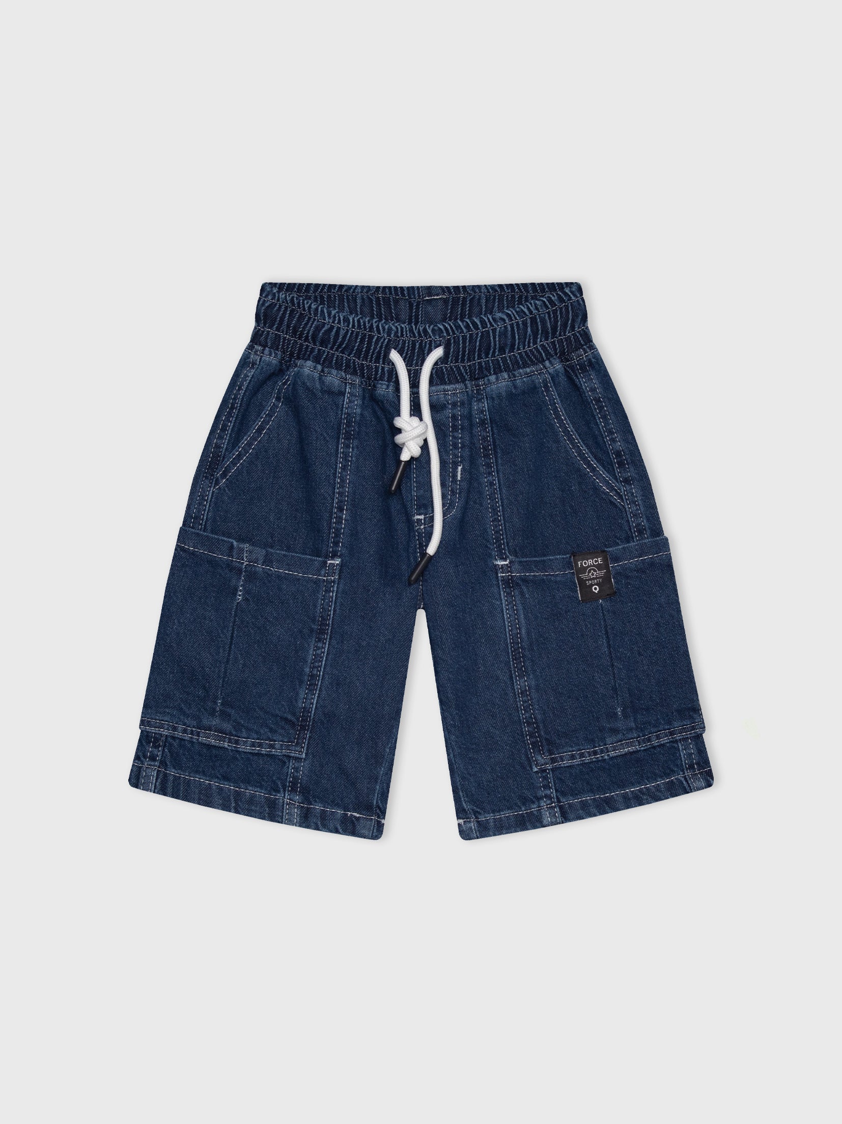 Denim Cargo Shorts