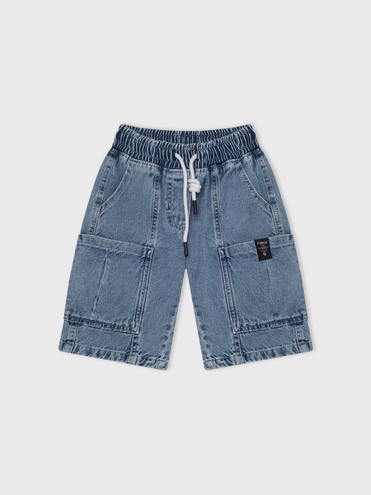 Denim Cargo Shorts