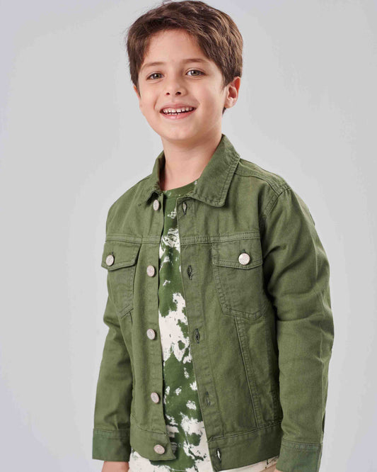 Long Sleeve Gabardine Jacket