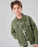 Long Sleeve Gabardine Jacket