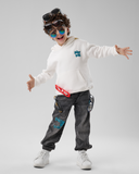 Casual Printed Denim Pants