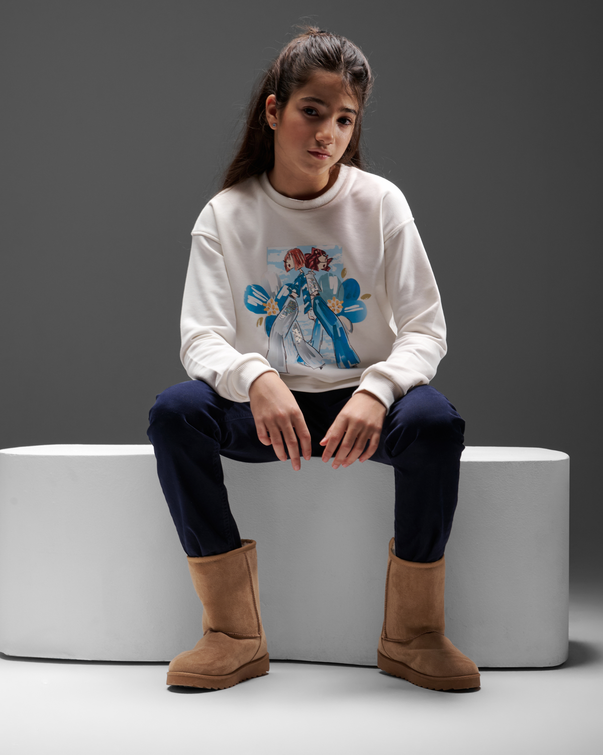 Long Sleeved Cropped Sweatshirts