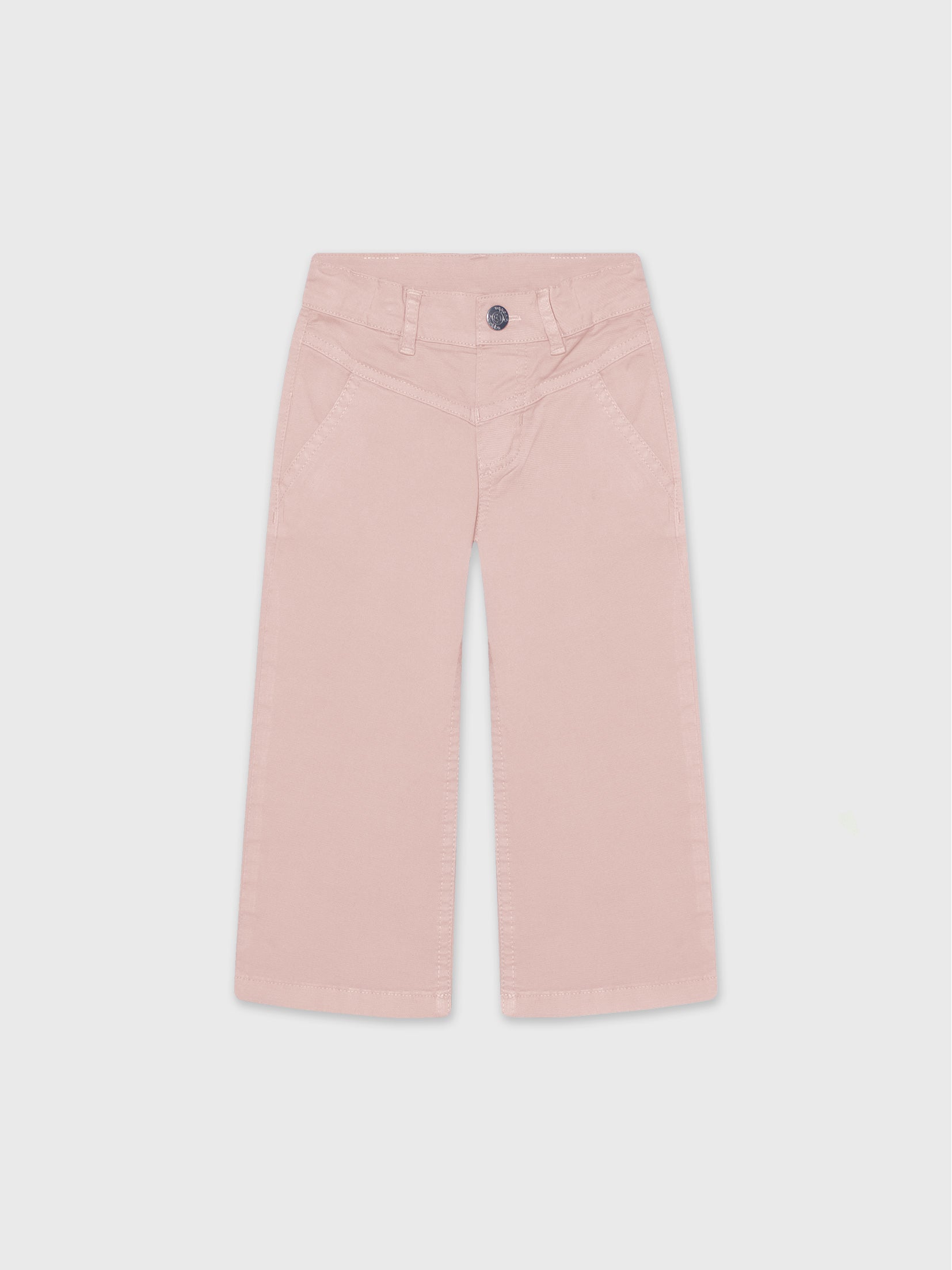 Gabardine Wide Leg Pants