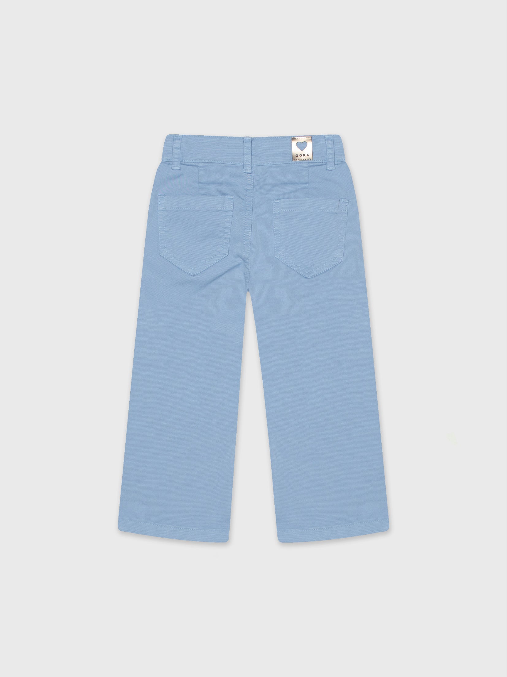 Gabardine Wide Leg Pants